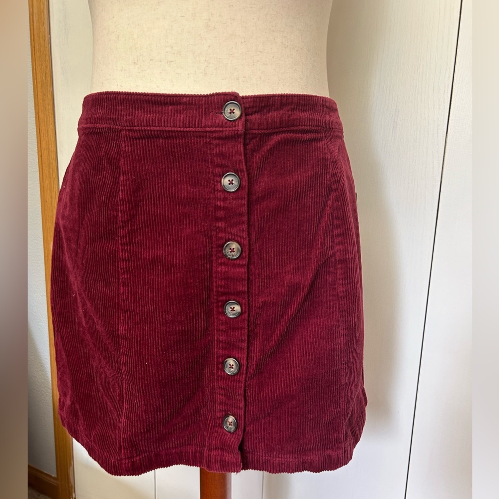 Button Front Corduroy Skirt - Forever 21+